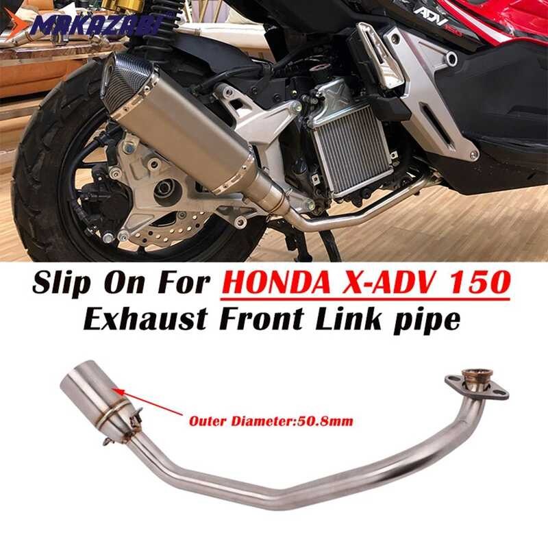 For Honda ADV160 X ADV 150 X-ADV 150 X ADV150 ADV 160 Motorcycle Front Middle Pipe Exhaust Slip on