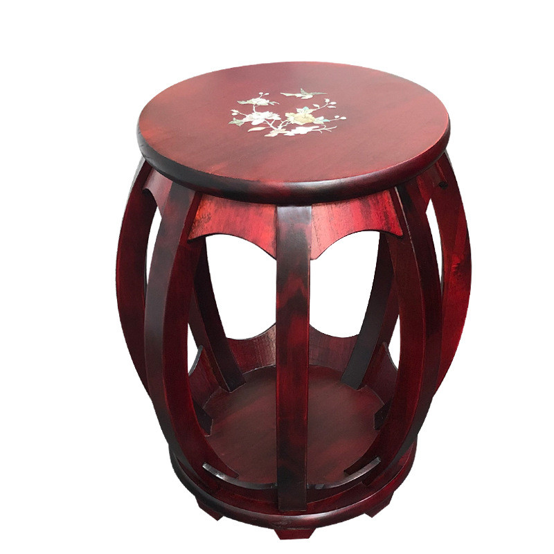 ใหม่สไตล์จีน Guzheng Stool Stool Erhu Stool Classical Zither Stool Solid Wood Stool Stool Stool