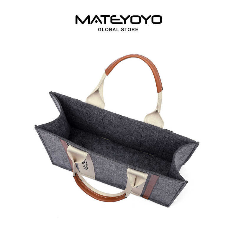 LY Classical MATEYOYO Tote Felt Thickened High-Capacity Shop*G Commuting Bakery Coffee Shop S