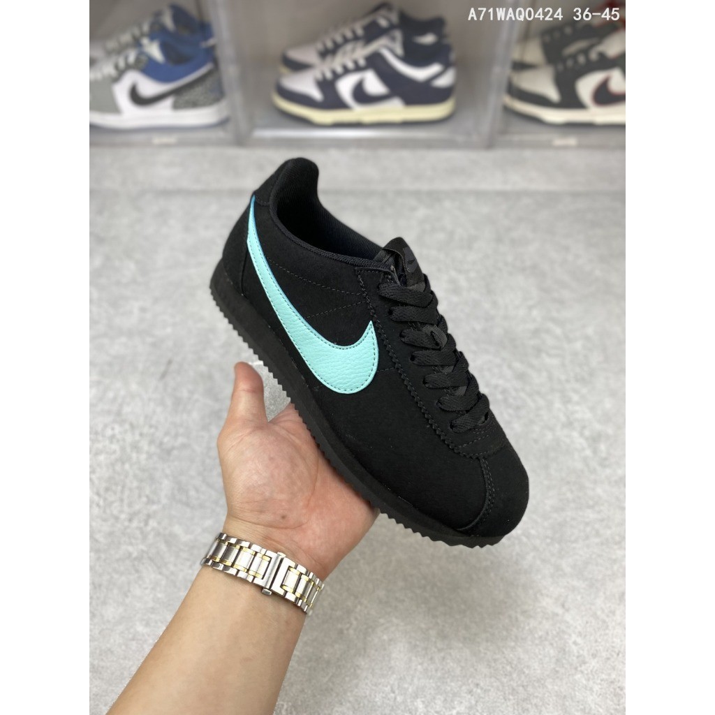 ฟิกเกอร์ Nike Classic Cortez Leather Forrest Gump Retro Sports Shoes Men Women Shoes Running Shoes