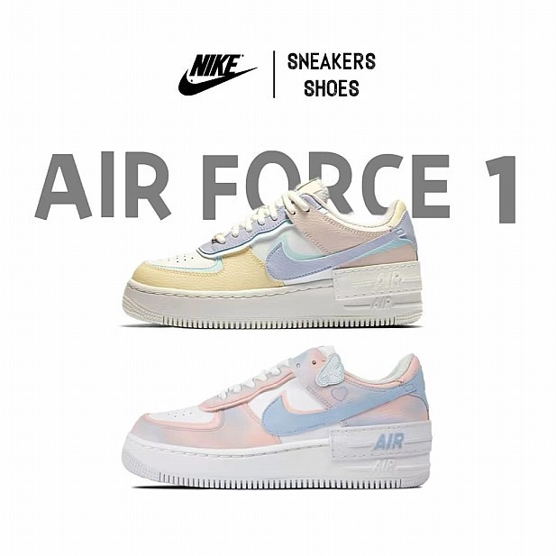 ♞,♘NIKE Air Force 1 Low Shadow Sneakers รองเท้าผ้าใบ