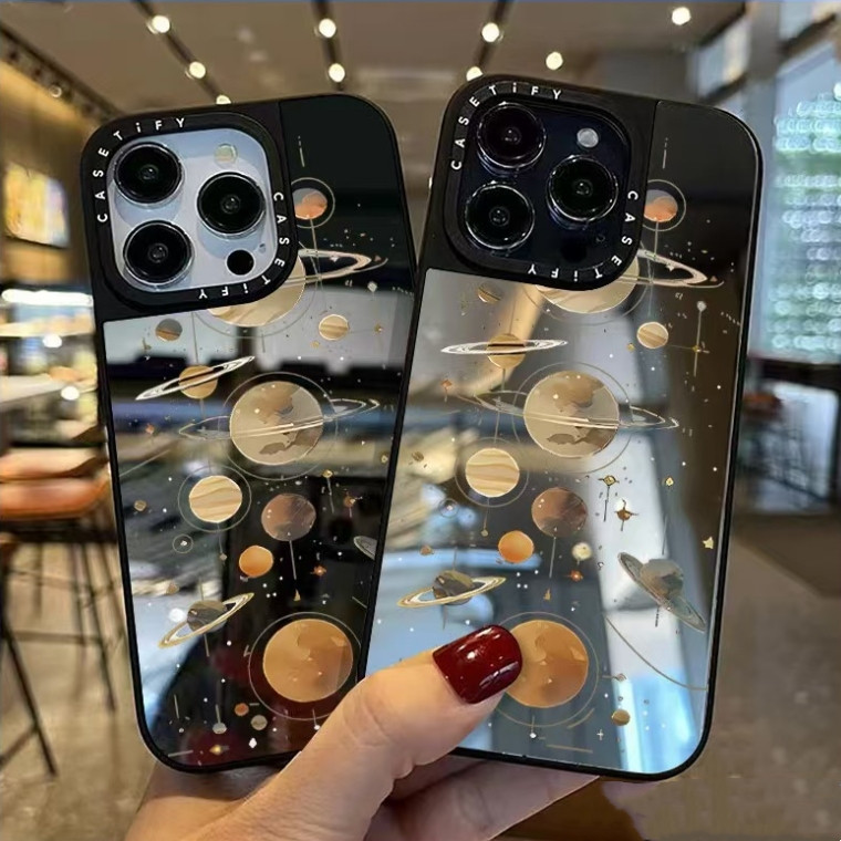 Casetifyกระจกปลอกcomic PlanetสําหรับiPhone 11 12 13 14 15 16 Pro MAX X XR XS MAX 7 8 Plus SE 2020 เคสโทรศัพท์กันกระแทกคลุมทั้งหมด
