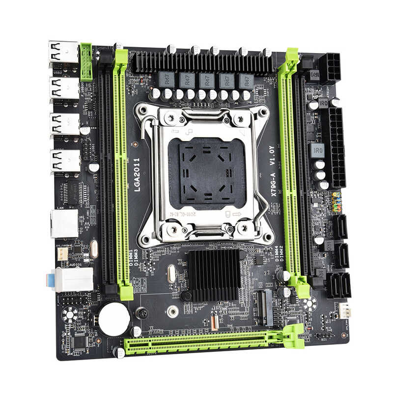 X79 G A เมนบอร์ด M-Atx LGA 2011 รองรับช่องสัญญาณ Ddr3 NVME M.2 Placa Mae ส