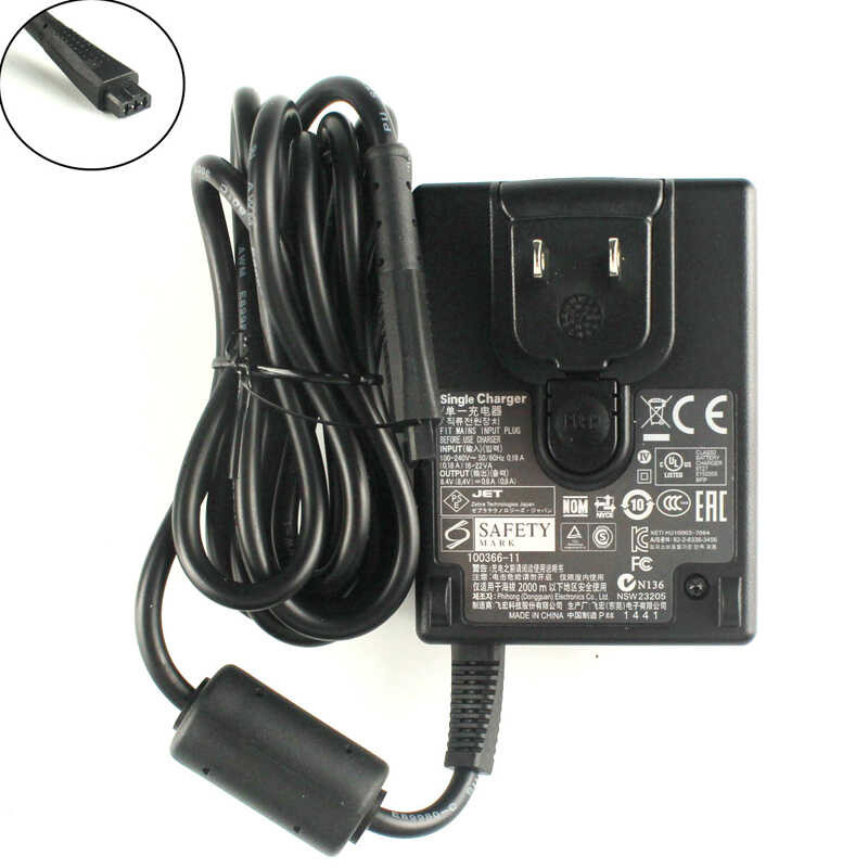 Compatible อะแดปเตอร์ AC ใหม่ 8.4V 0.8A สำหรับ Zebra Rw220 Rw420 Ql420