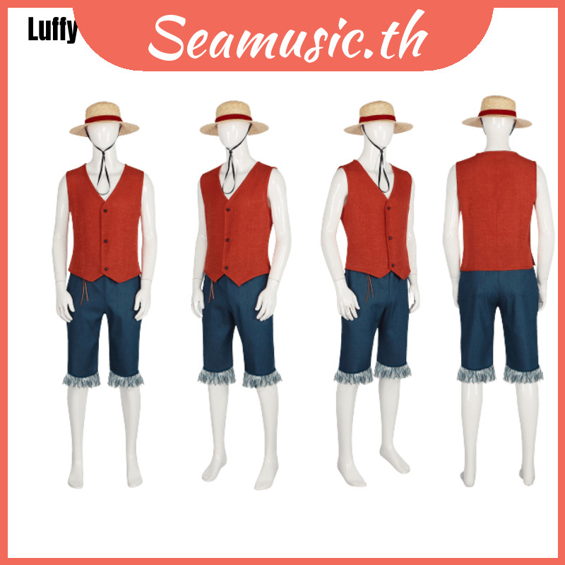 Piece One Luffy ชุดคอสเพลย์เหมาะสําหรับอะนิเมะ Conventions และ Cons Comic