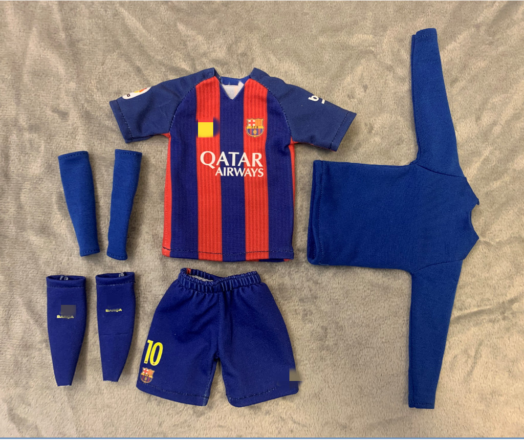 โฮมเมด 1/6 เข้ากันได้กับ zcwo Messi Barcelona 16 17 เสื้อเหย้าฤดูกาล Neymar Suarez Xiaobai