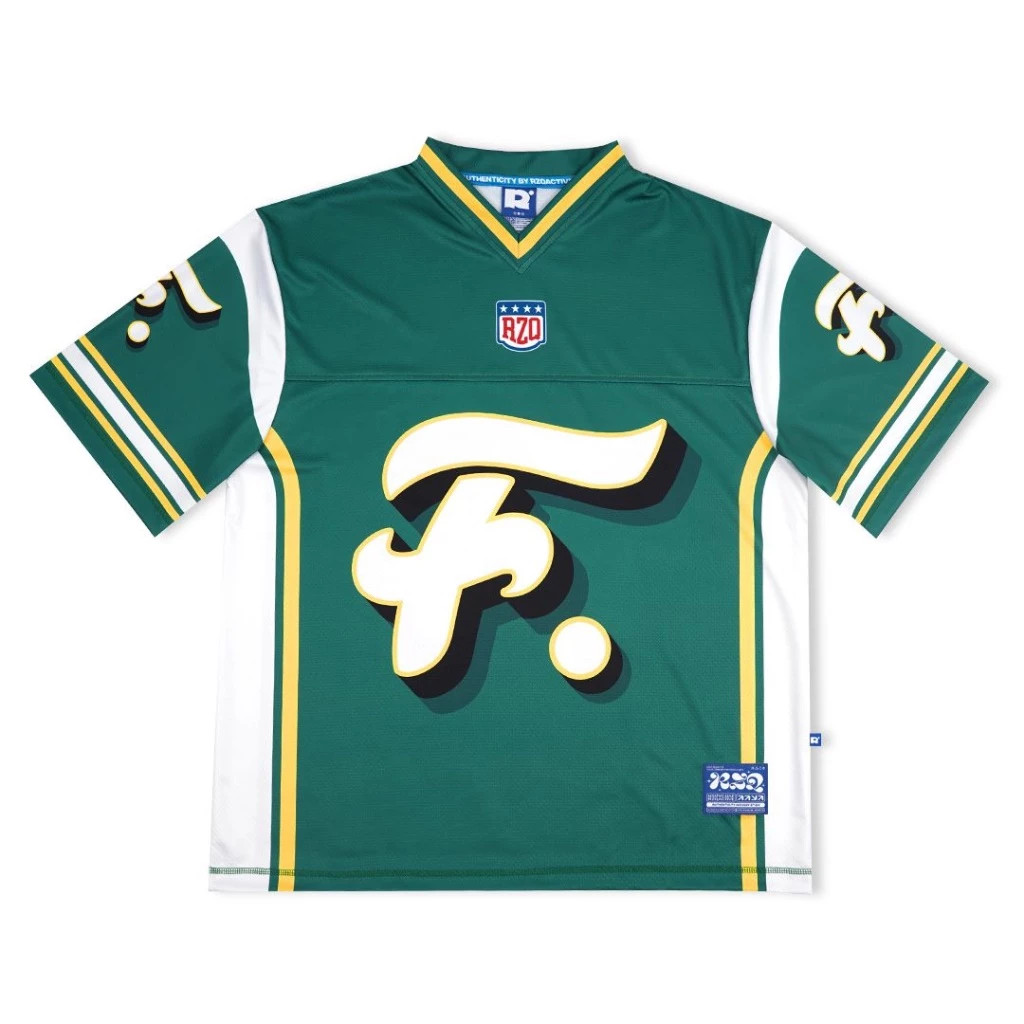 Rzq/series Alphabet F/Streetwear/Jersey/Oversize/Boxy Fit/Retro/Vintage/Music/Rugby/y2k/Bloke Core/K