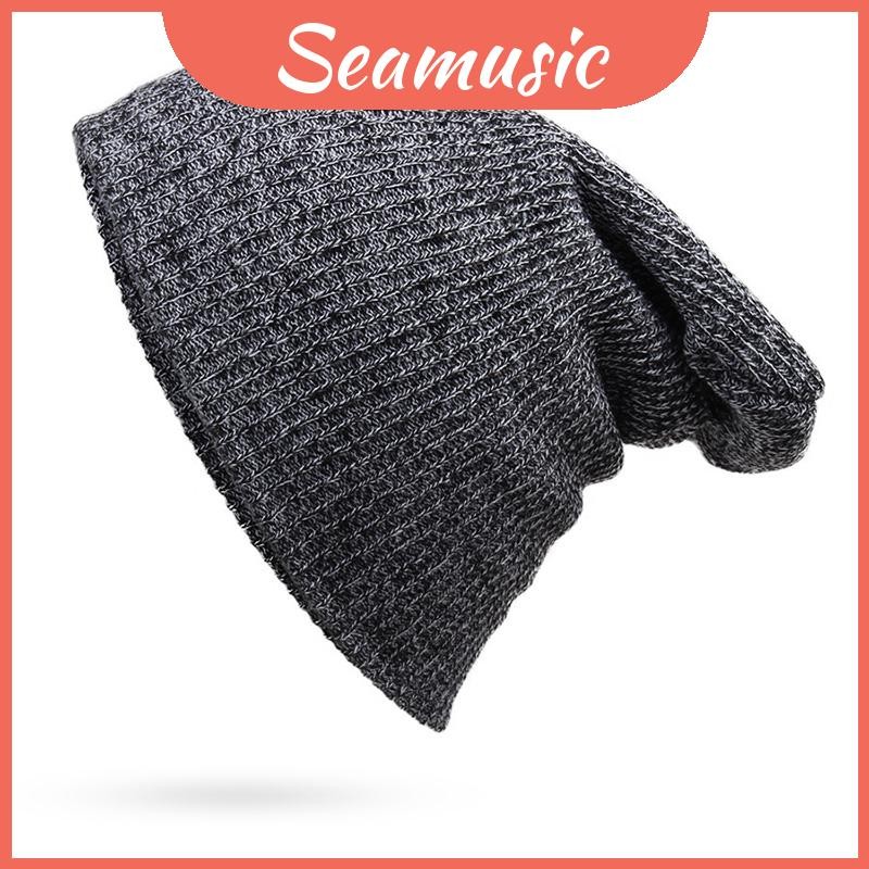Chic Knit Classic Baggy Beanie สําหรับผู้ชายผู้หญิงหมวกฤดูหนาว Unisex พร้อมอะคริลิค Fibres