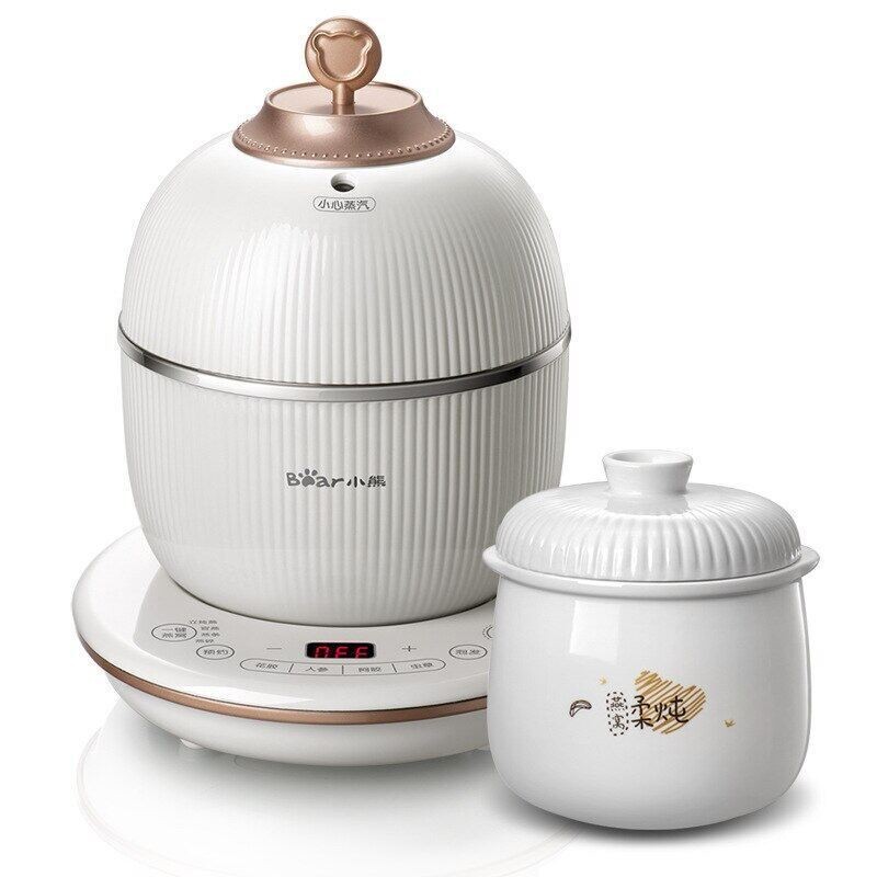 Bear electric slow cooker 0.6L Ceramic Pot Stew Stewed bird's nest with traditional Chinese medicine