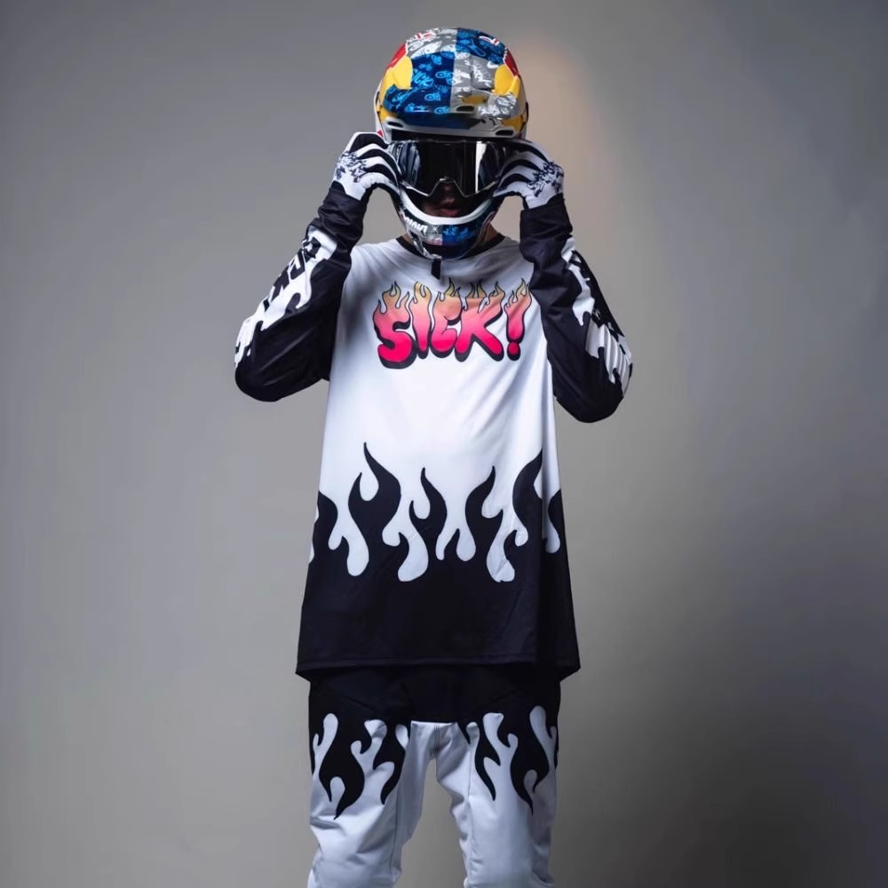 TLD เสื้อเจอร์ซีย์นักปั่นเสื้อเจอร์ซีย์นักปั่นจักรยานเสือภูเขาความเร็วลงเสื้อแห้งเร็วเสื้อยืดเสื้อแข่งรถจักรยานยนต์