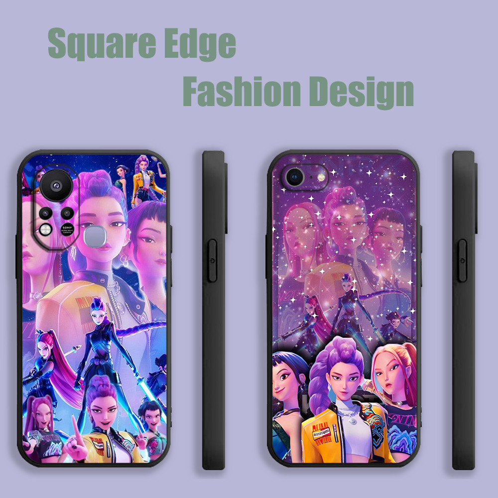 ปลอกสําหรับ Samsung Galaxy S20 S10 S23 S21 S22 S24 Ultra Fe Plus A14 kpop นักล่าปีศาจสีชมพูความงาม F