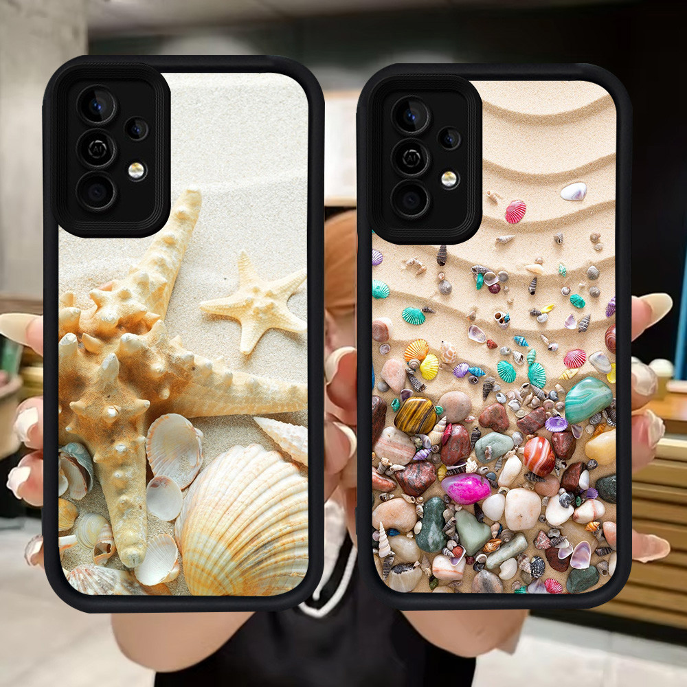 SAMSUNG Q34 Beach Shellปลอกอ่อนสําหรับSamsung A34 A55 A54 A36 A15 A35 S25 Ultra A16 A24 A05S A25 A56
