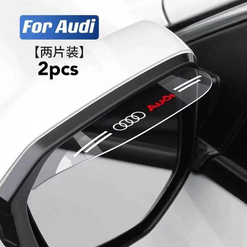 ▥ 2Pcs Audi Rain Eyebrow SHIELD สําหรับ A4 A5 A7 S4 Rs4 A6 A1 A2 A3 Q1 Q2 Q3 Q5 Q8 ป้ายรถด้านหล