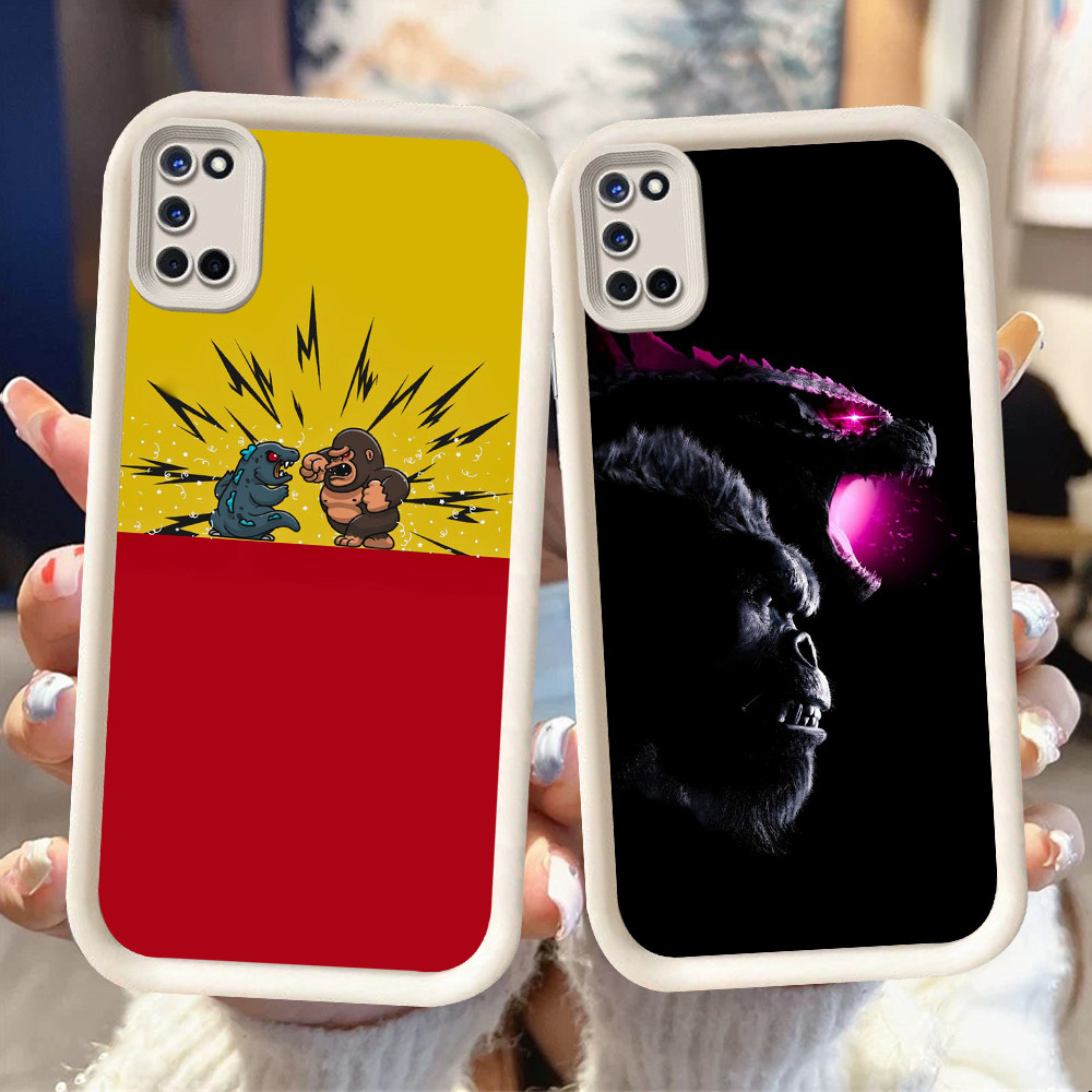 NB-27 Godzilla vs Kong ปลอกกันกระแทกสําหรับ OPPO A92 A94 A55 F19 A74 A52 F19S A95 A72