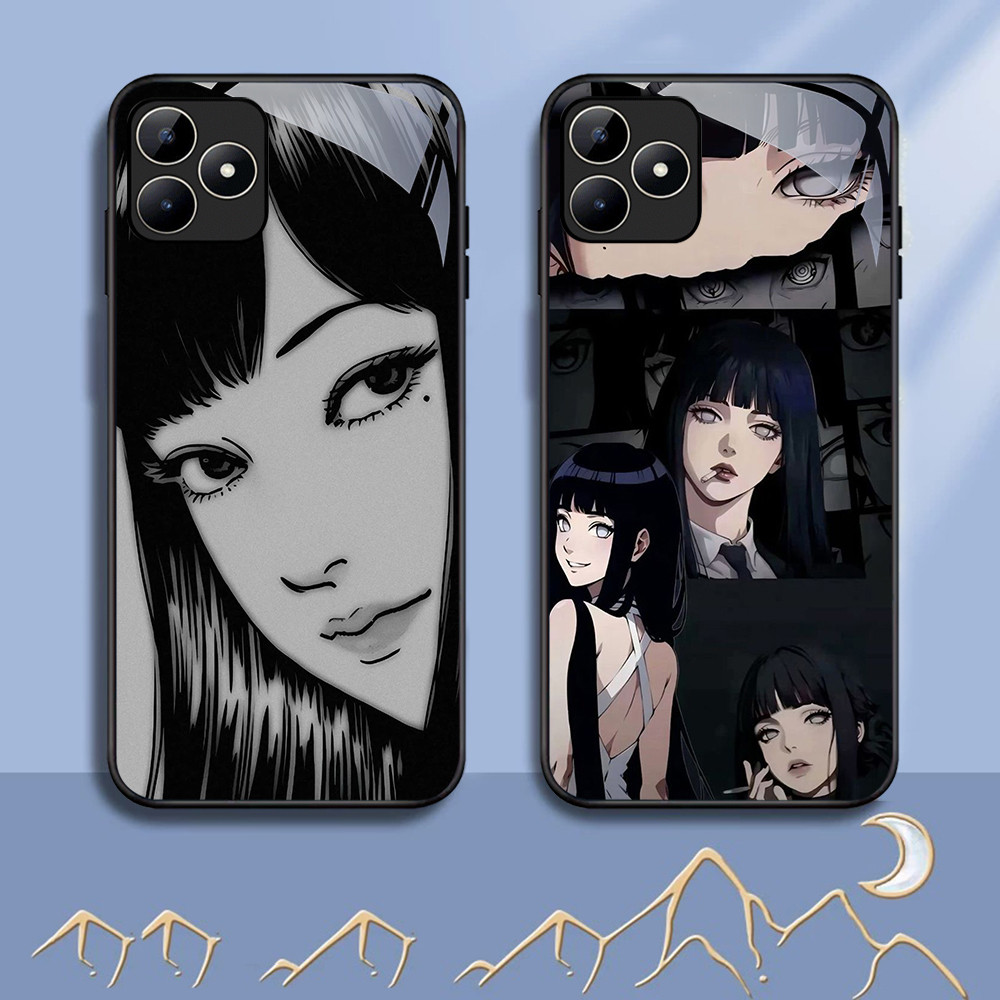 NC-94 Tomie Junjiito Glass Case สําหรับ Realme C53 C31 C35 GT 6 Narzo N53 50A Prime