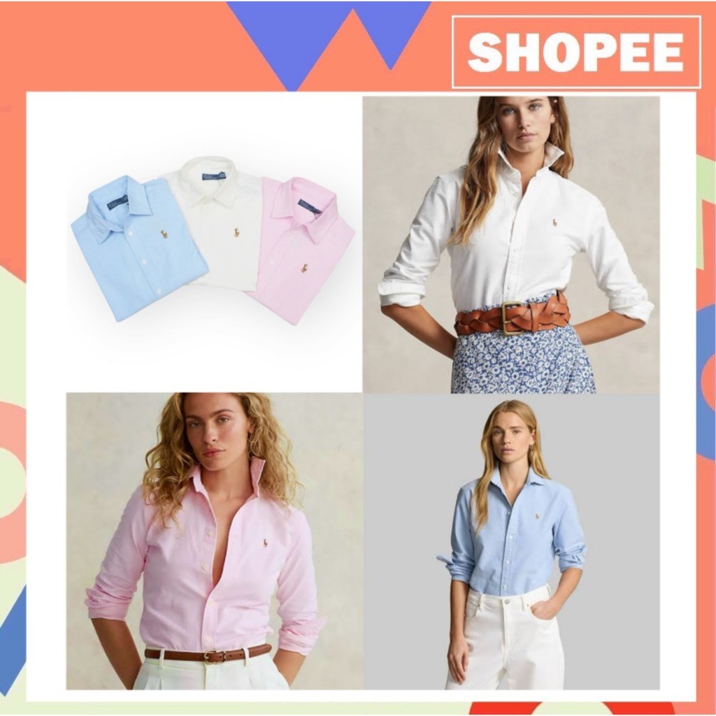 ♞(เสื้อเชิ้ตแขนยาวผู้หญิง) RL Oxford Shirt Pony (women) 2025