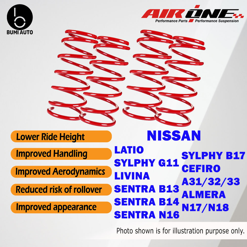 Nissan Grand Livina Sylphy Latio Almera N17 Sentra B14 N16 Sunny 130Y Cefiro A31 A32 A33 Lowered Spo