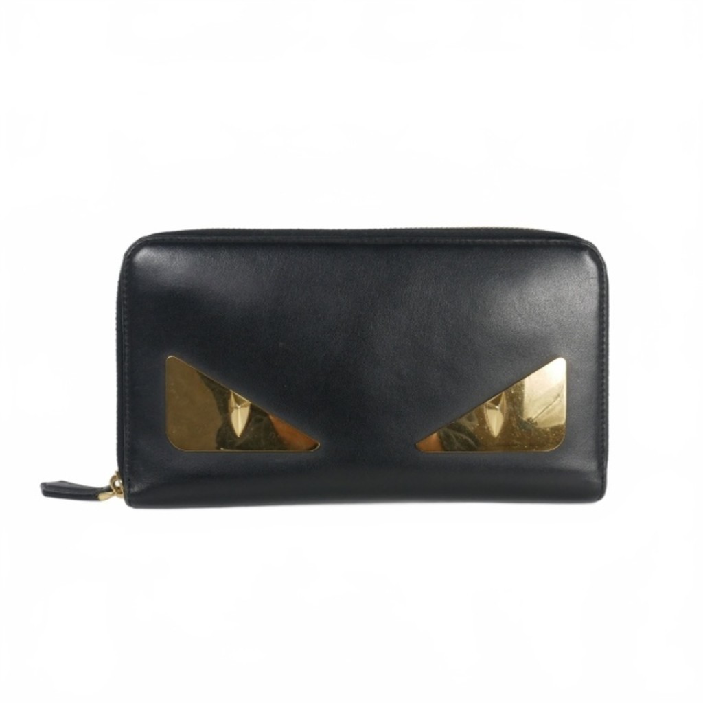 Fendi Monster กระเป๋าสตางค์ใบยาวซิปรอบ ส่งตรงจากญี่ปุ่น มือสอง
