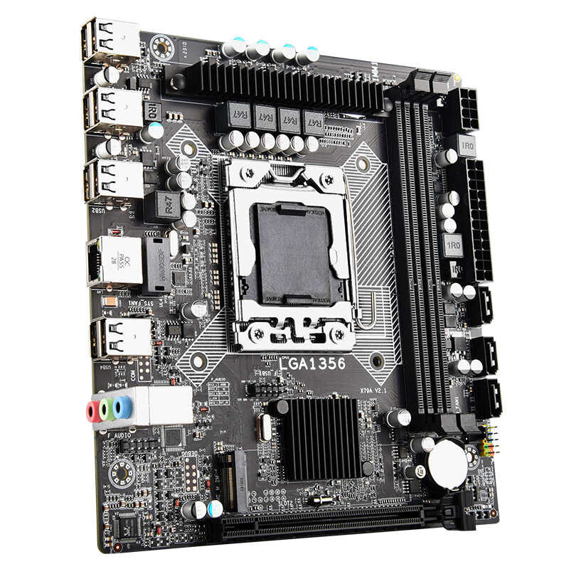 X79a LGA 1356 เมนบอร์ด Combo Xeon E5 2420 V2 CPU 2 * 4Gb = 8Gb Ddr3 หน่วยความจำ