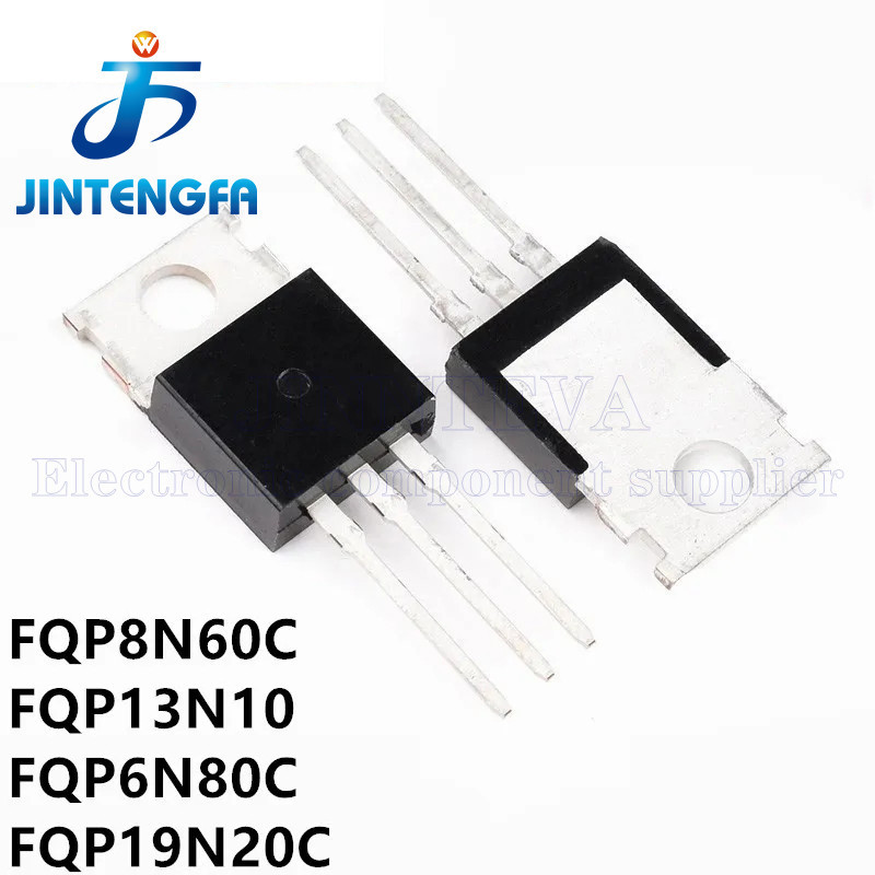 10PCS 8N60 FQP8N60C 8N60C TO-220 7.5 600V N-channel Power MOSFET DIP ทรานซิสเตอร์