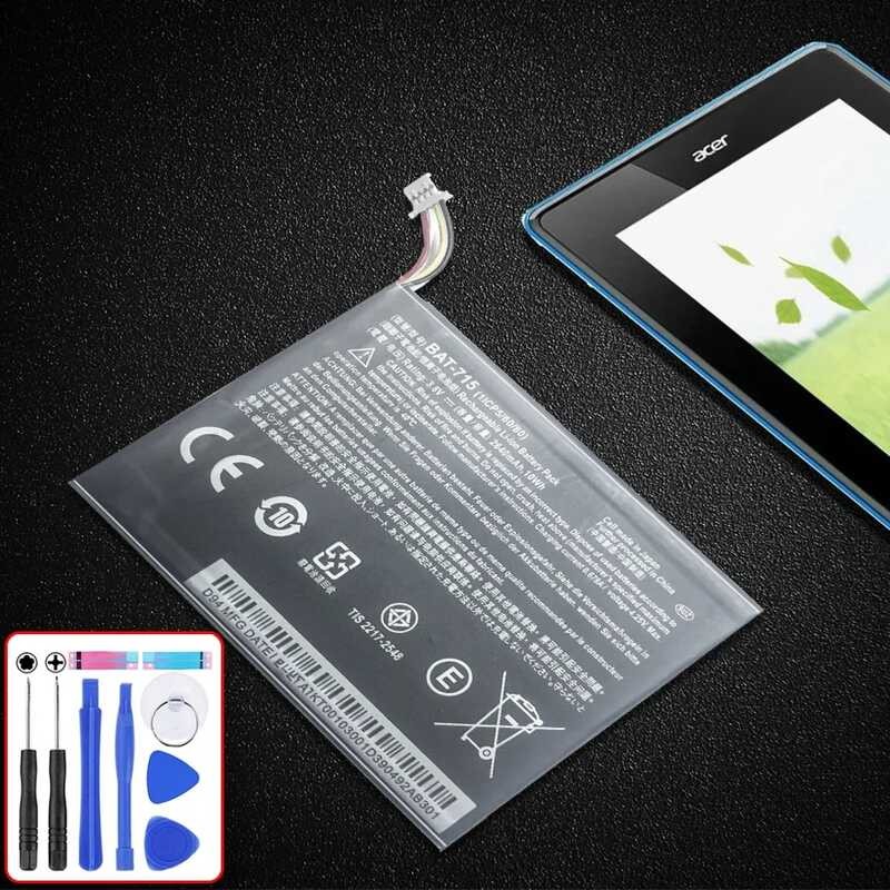 สำหรับ Acer Iconia Tab B1 B1-A71 B1-710 แบตเตอรี่แท็บเล็ต 2640mAh BAT-715 (รุ่น 4 สาย)