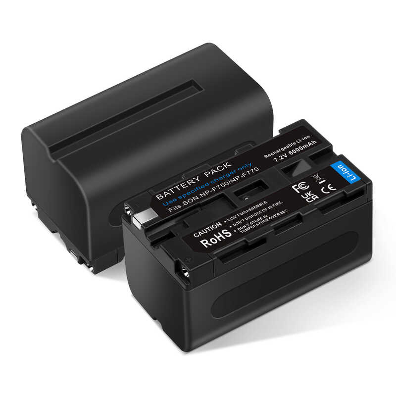 6000มิลลิแอมป์ชั่วโมง 1De Np-F770 Np-F750แบตเตอรี่ F770 F750สำหร