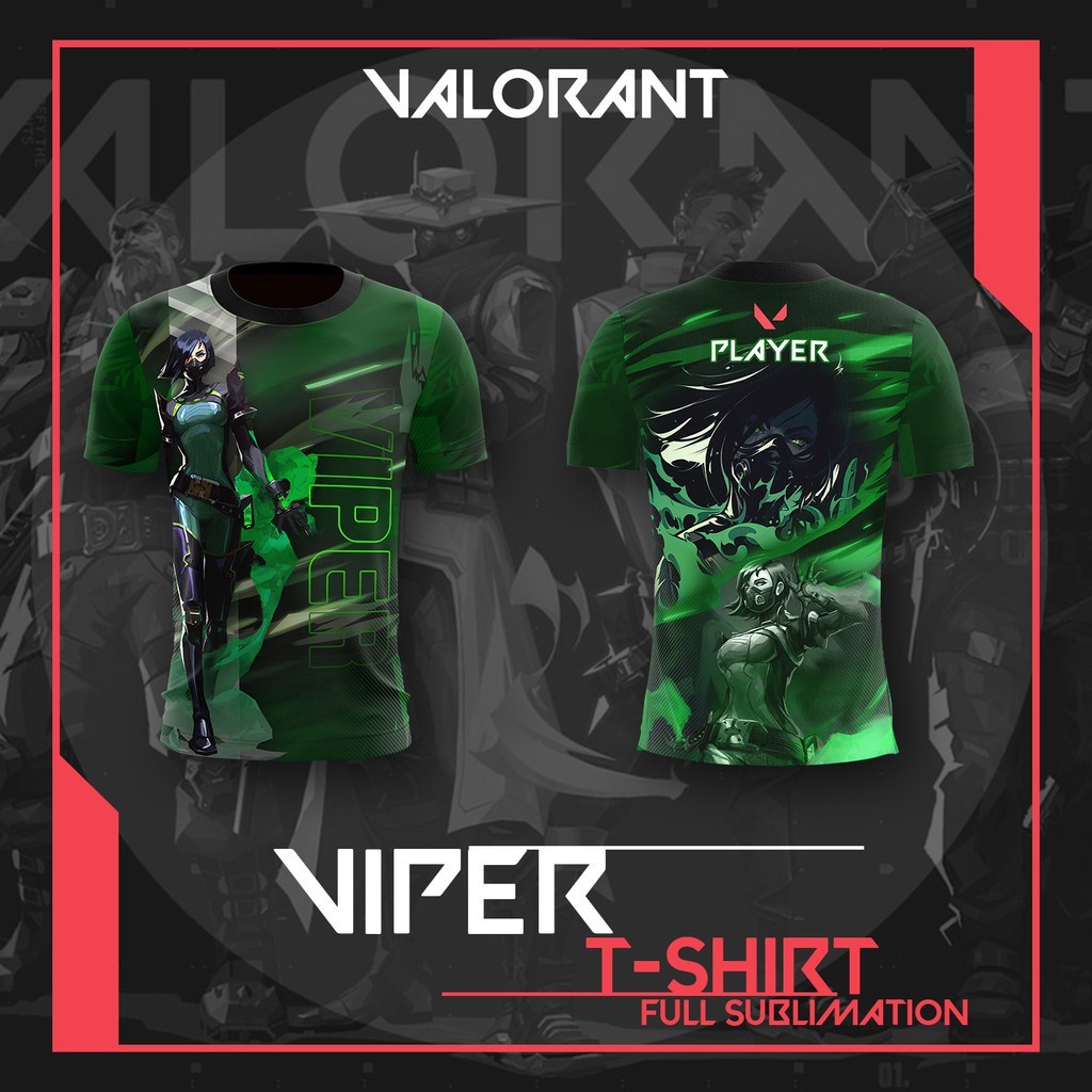แฟชั่น Valorant Viper แฟชั่น v2 Tee (ระเหิด) ผู้ชาย 3D T เสื้อขนาด XXS-6XL 3D เสื้อ