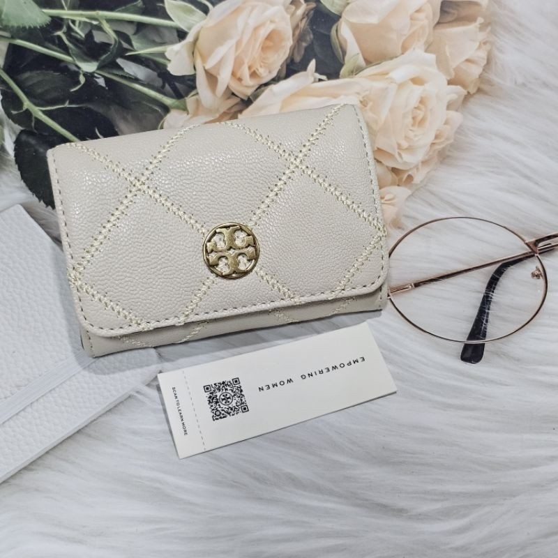 สวยมากกก  ของแท้ 100% .* New พร้อมส่ง .* กระเป๋าใส่บัตร Tory burch Willa card case
