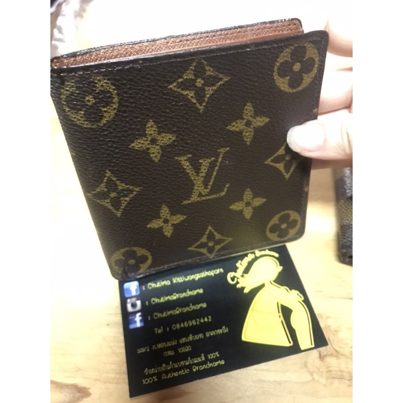 Lv monogram men wallet ของแท้%