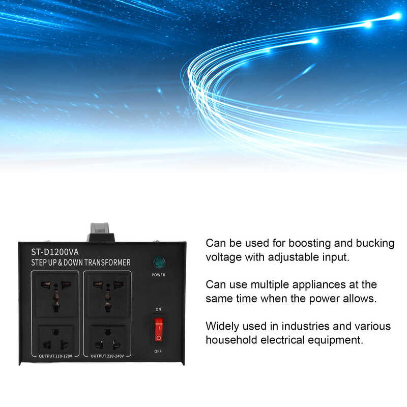 ❤ หม้อแปลงแรงดันไฟฟ้า Step Up Buck Converter 1200W ปรับได้ 110V‑120