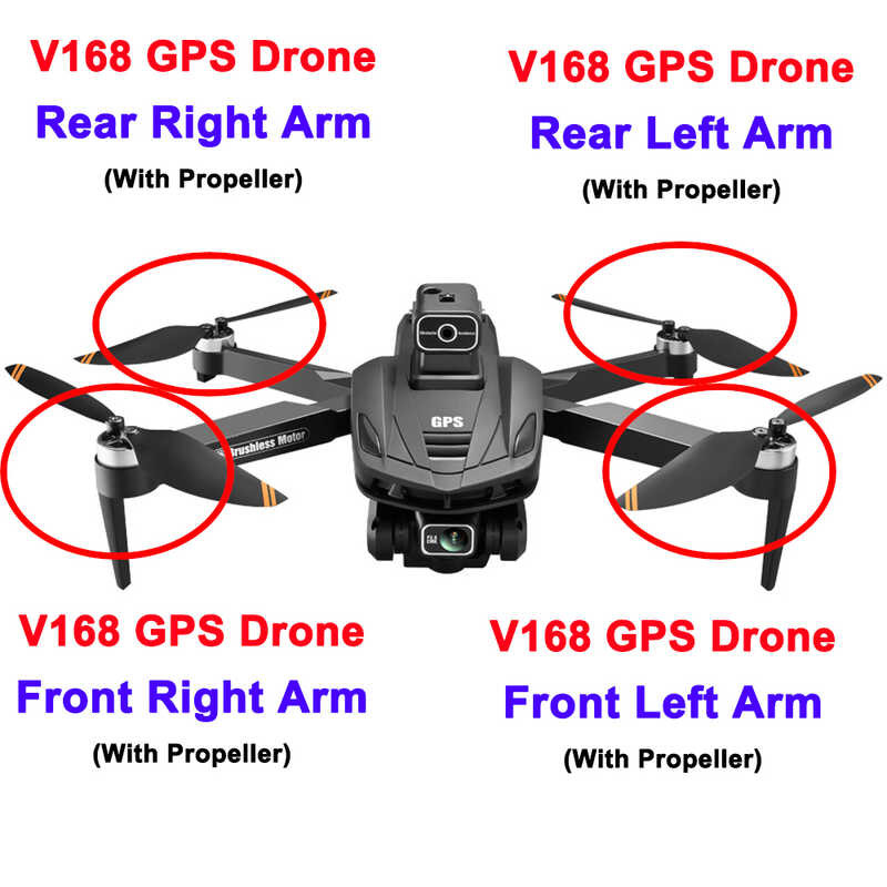 Δ ต้นฉบับ Promax Armband Motor สำหรับ V168 GPS Drone Arm อะไหล่