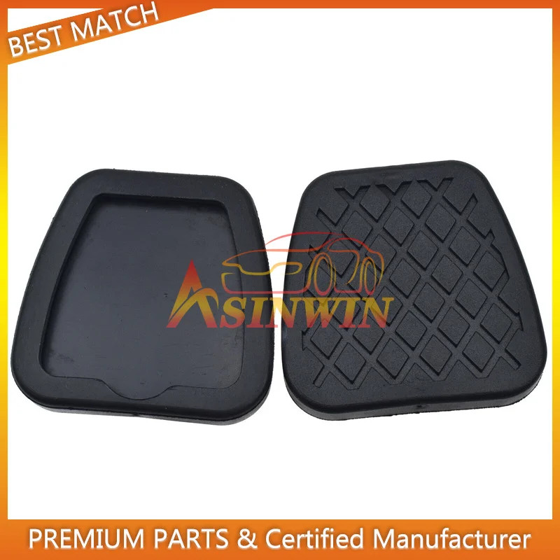 2PCS รถอุปกรณ์เสริมคลัทช์เบรคเหยียบ Pad ยางสําหรับ Honda Accord CRV Civic 46545-SA5-000 46545SA5000 