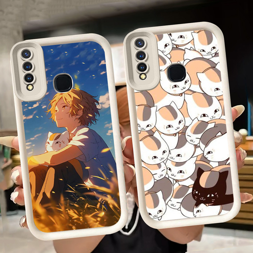 ปลอกอ่อนสําหรับ VIVO Y19 Y30 Y30i Y17 Y93 Y95 Y12 Y50 Y15 Y91 Z1 Pro V9 Y91C สีขาว Q1 Natsume Yuujin