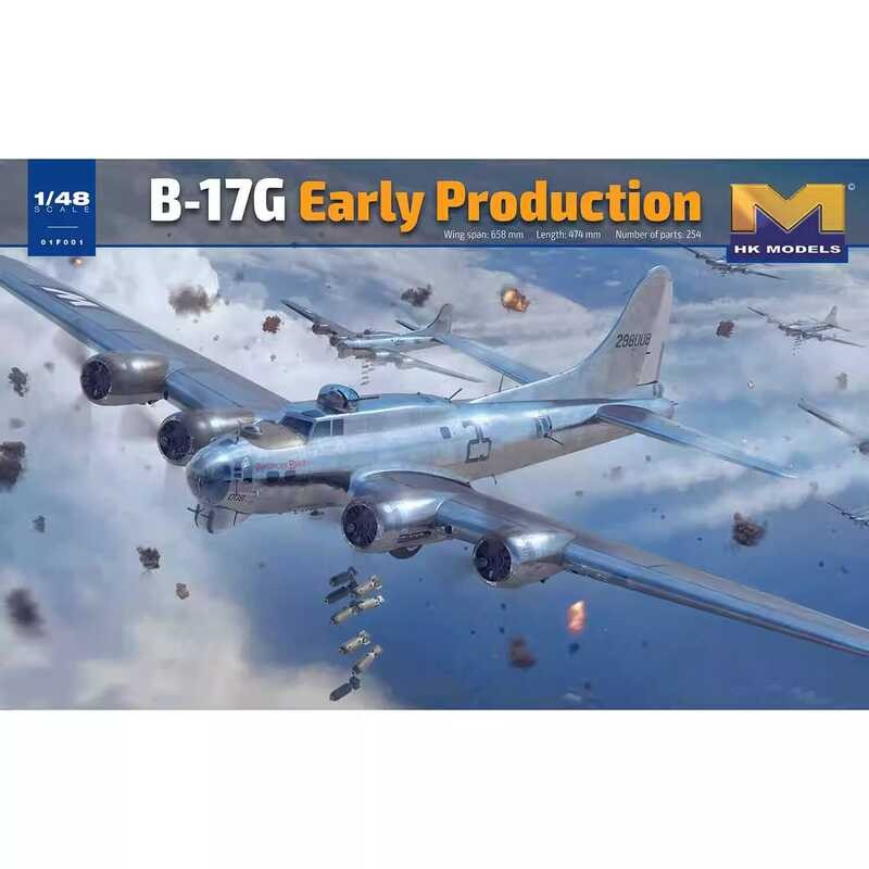 โมเดล HK 01F001 1/48 เครื่องบินทิ้งระเบิด B-17G Flying Fortress รุ่นแรก