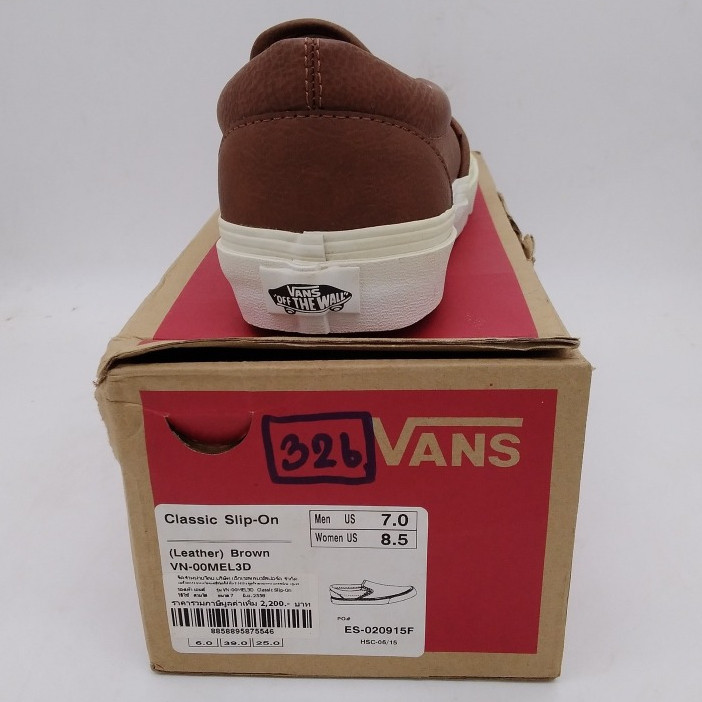 ♞VANS326: VN-00MEL3D หนังน้ำตาล ราคาป้าย 2,200 ลด 40% เหลือคู่ละ  1,320 บาท 2025