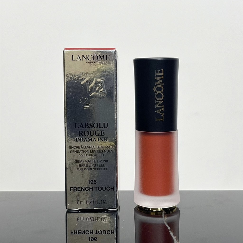 < Huateng Selection > ช็อตจริง❤ 2025 Fashion One-to-One/38 Lancome Small Waist Lip Glaze Color No. 1