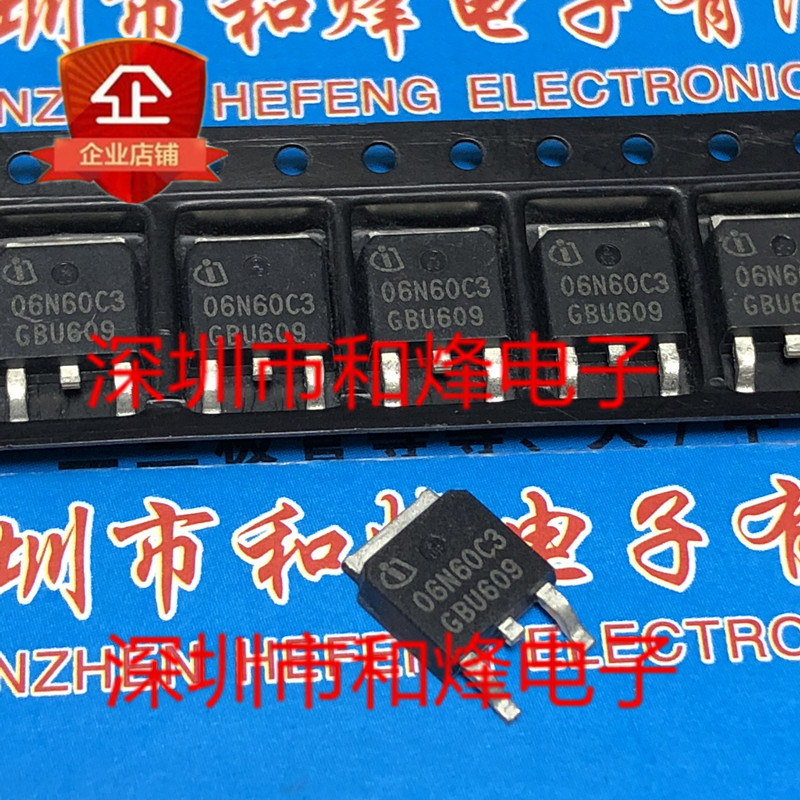 5 ชิ้น SPD06N60C3 06N60C3 TO-252 650V 6.2A