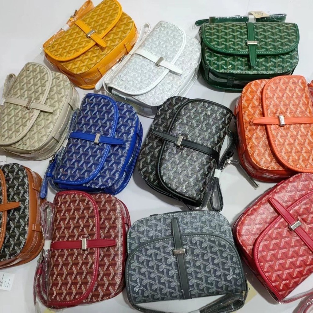 Goyard DOG กระเป๋าสะพายไหล่เดี่ยว Goya Messenger กระเป๋า Goyard ใหม่อานกระเป๋าคู่สไตล์เดียวกัน Outin