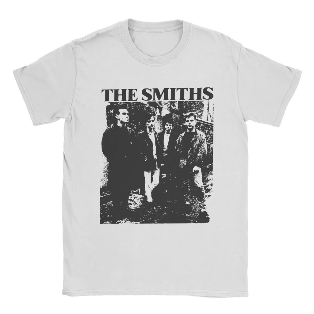 The Smiths Vintage ดินสอวาดสไตล์เสื้อยืดสําหรับชายเพลง Casual Pure Cotton Tee เสื้อ O แขน T เสื้อการพิมพ์เสื้อผ้า