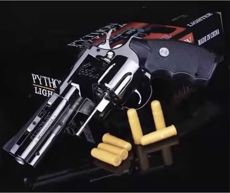 ไฟแช็ก ไฟแช็กpython357* ไม่ใส่วัตถุไวไฟในตัวสินค้า*พ้