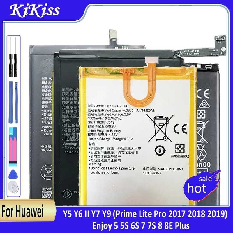 แบตเตอรี่ Huawei 5, 5S, 6S, 7, 7S, 8, 8E Plus, Y5, Y6 Ii, Y7, Y9 นายกรัฐมนตรี เบาๆ 2560，2018