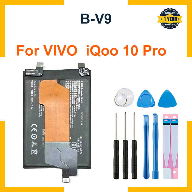 B-V9 0 แบตเตอรี่ Vivo Ikoo 10 Pro ซ่อมแบตเตอรี่มือถือความจุบา