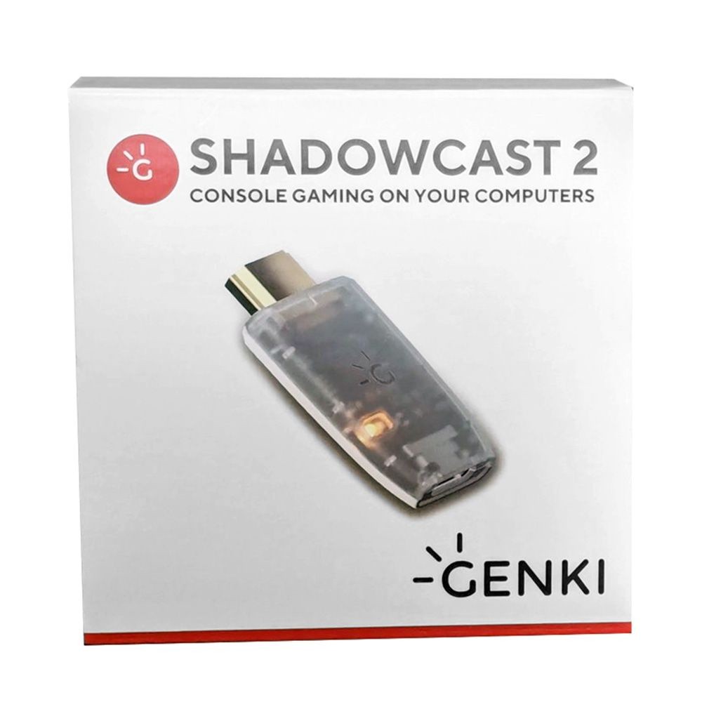 การ์ดจับภาพเกม Genki ShadowCast 2 (สีขาว) - USB-C 3.2, เอาต์พุต HDMI 1080p60