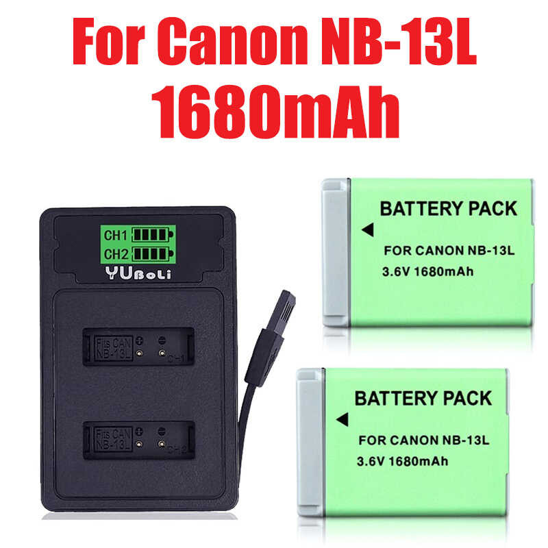 NB 2 13L NB13L NB-13L 1680mah Battery Charger for Canon PowerShot G5X G7X G9X G7 X Mark II G9 X,S