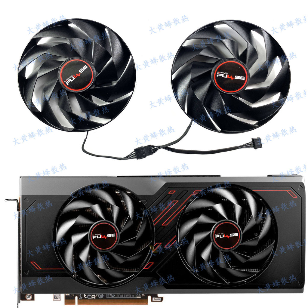 Sapphire SAPPHIRE RX7600XT 7700XT 7800XT PULSE Platinum Edition กราฟิกการ์ดพัดลมระบายความร้อน