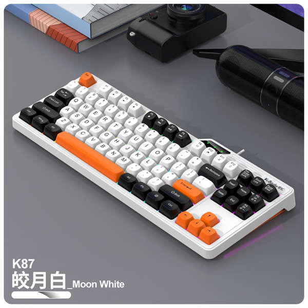 keyboard mechanical คีย์บอร์ด Viper K87 True Robot Feel Keyboard Mouse Combo แบบมีสาย E-sports เกมค