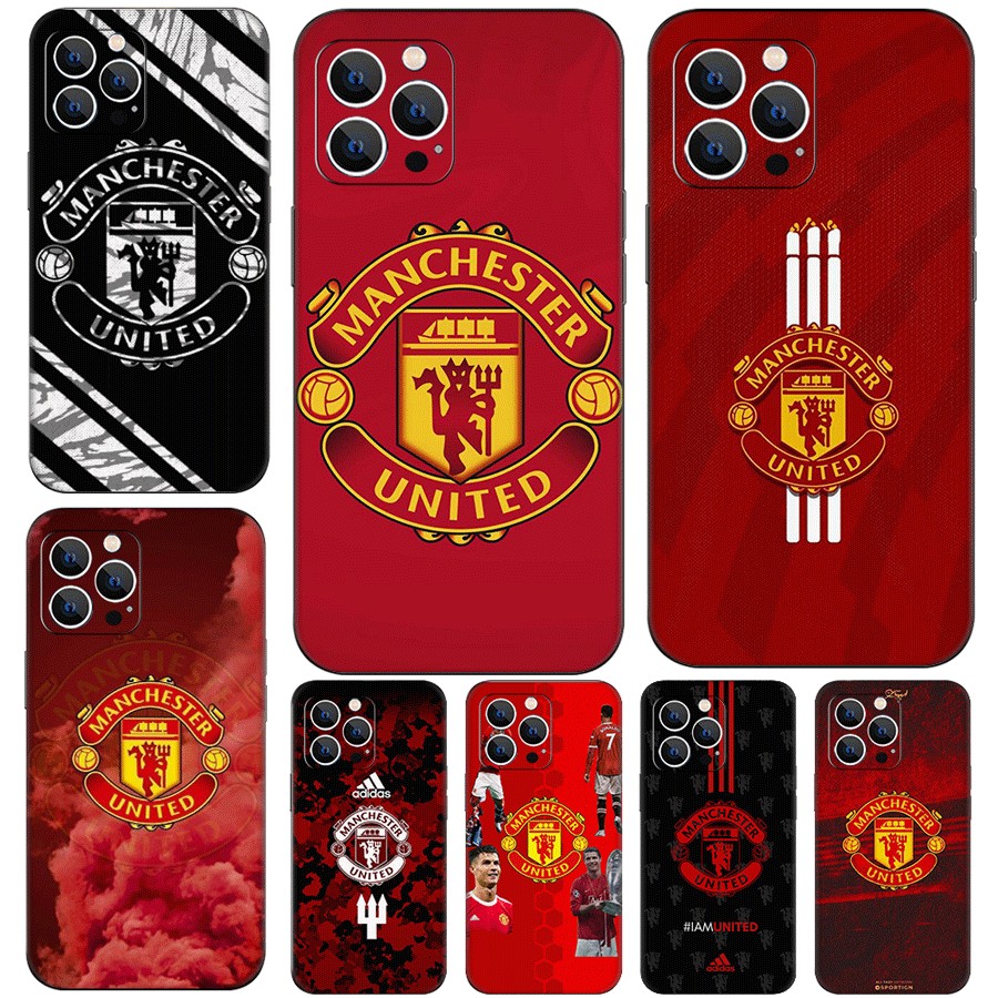 Iphone 5 5s 2016 6 6s 7 8 Plus 6s SE 2020 X XS ความเข้ากันได้ TPU Soft Shell Case Manchester United 