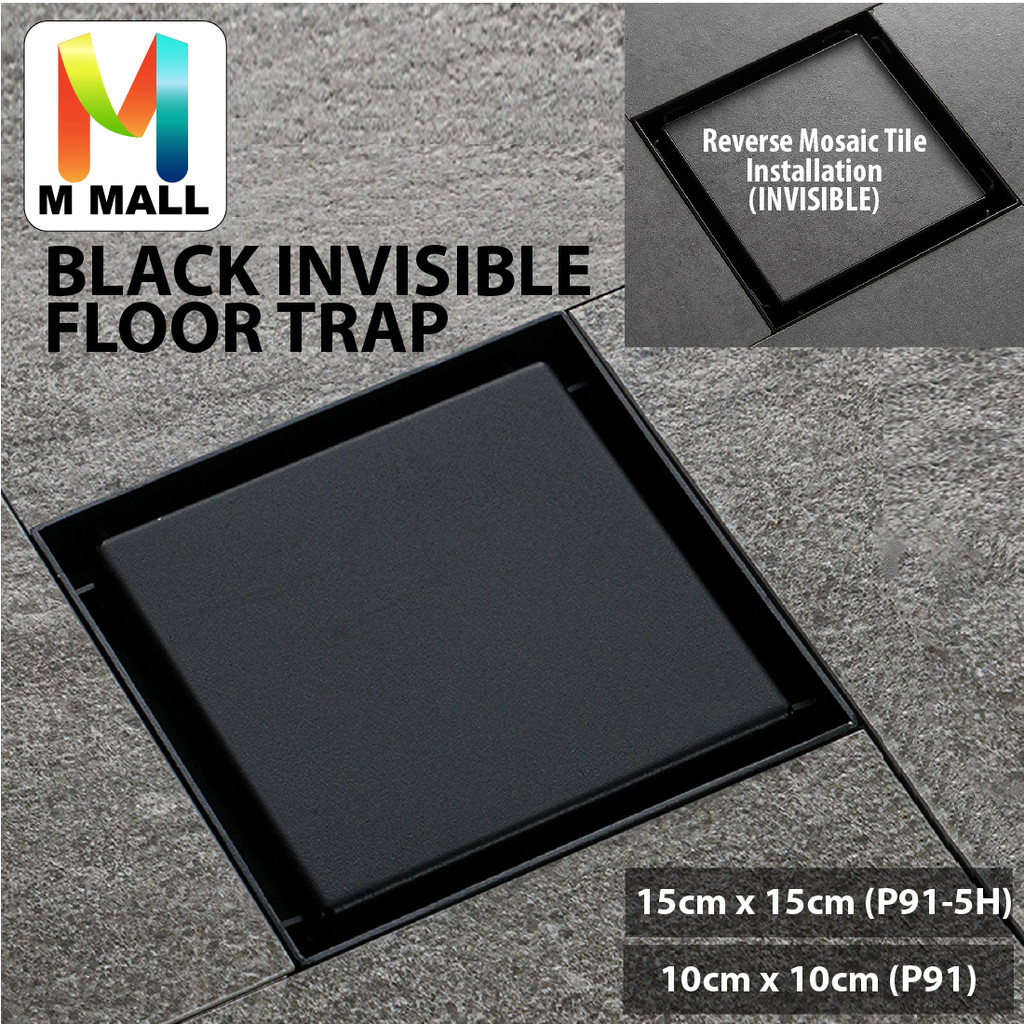 SUS304 การยืดพื้นแบบยืดหยุ่นที่มองไม่เห็นพร้อมแผ่นกรอง WASTE P91 (10 ซม.)/P91-5H (15 ซม.)/P911-5 (15