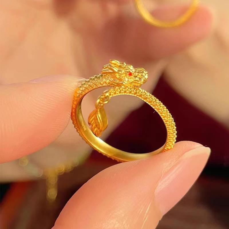 Ss24 XM JEWELRY แหวนหางสวิง Shenlong ใหม่ ปรับขนาดได้ในปี 2024