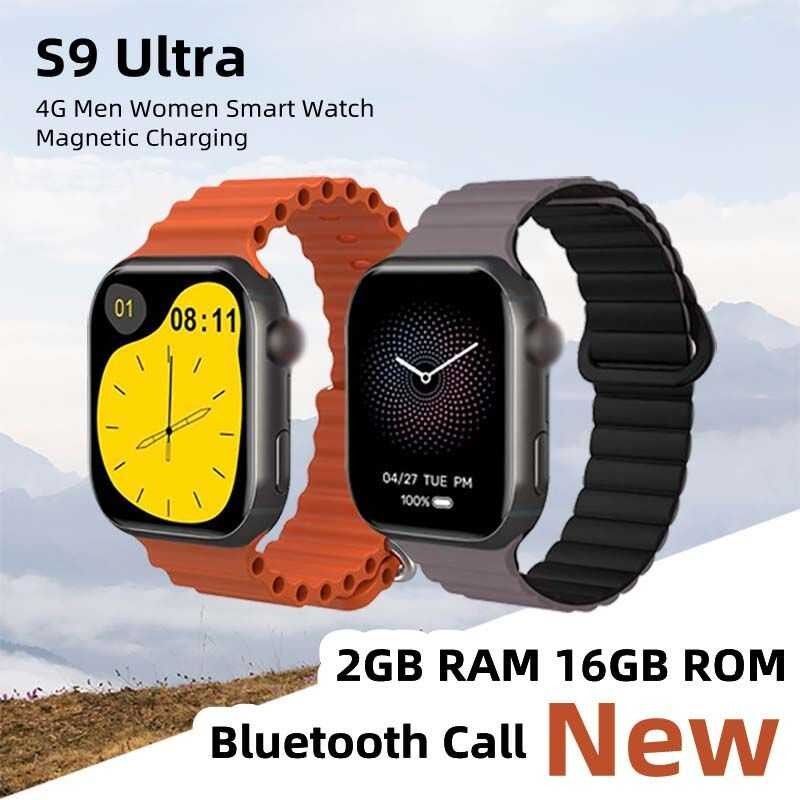 ❤ Rainbuvvy S9 Ultra 4G ชายหญิง สมาร์ทวอทช์2gb RAM 16Gb ROM อัตราการเต้นหัวใจความดันโลหิตออกซิเ